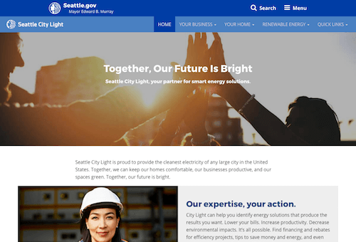 WePower, Seattle City Light microsite